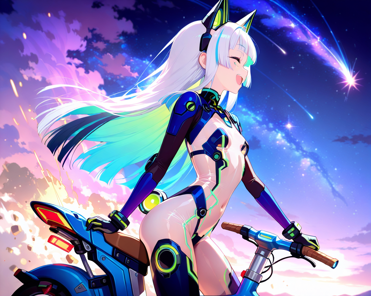 黒白目狐耳ロリサイボーグ改めうちのこ