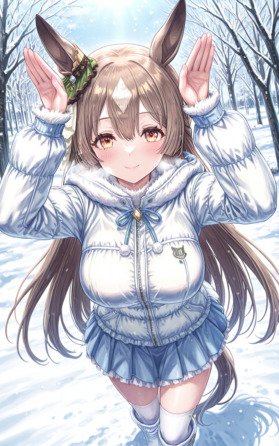 うさ耳ポーズのダイヤちゃん