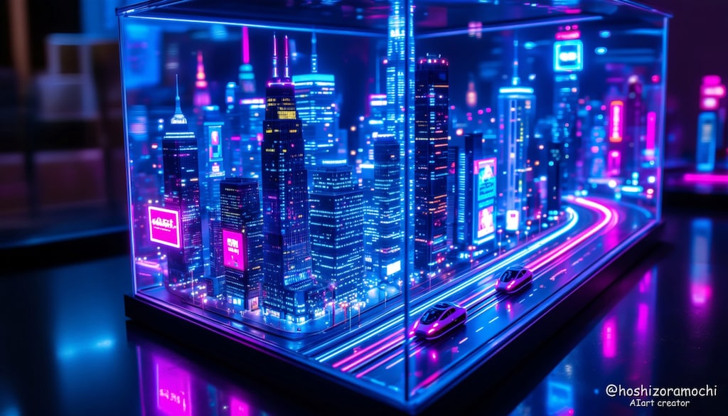 未来都市のジオラマ - Future city diorama