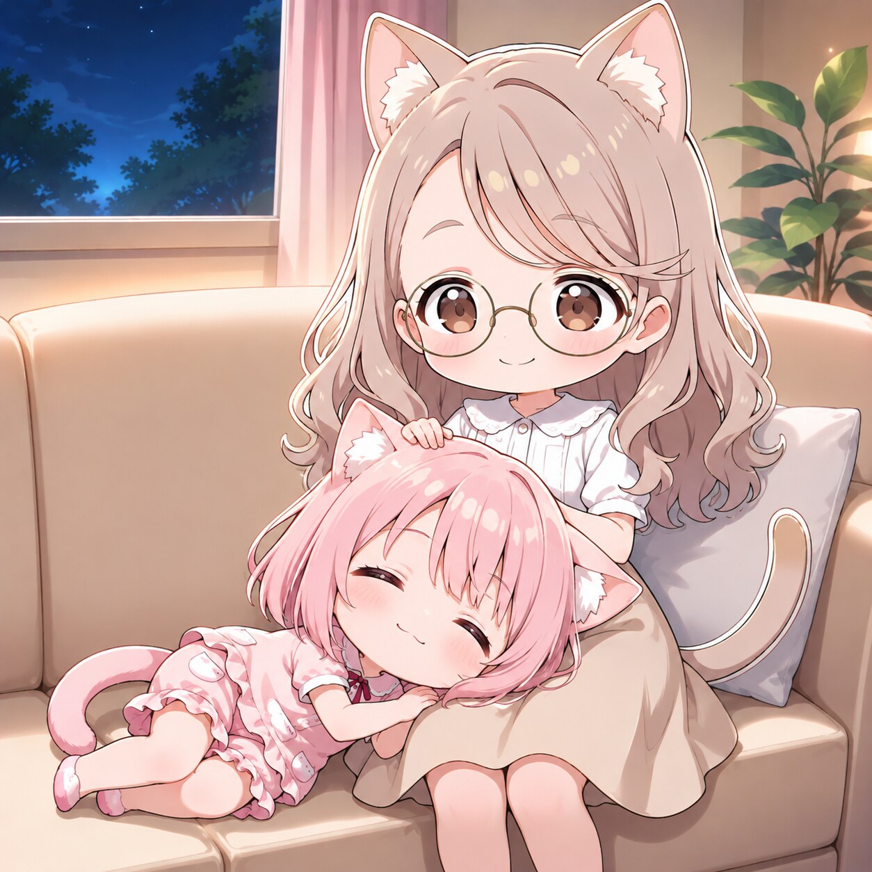 おやすみ、はるちゃん | の人気AIイラスト・グラビア