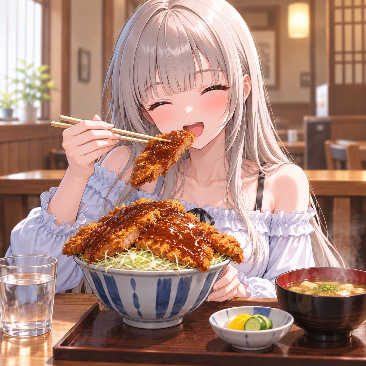 ソースカツ丼✕庄子まちか | の人気AIイラスト・グラビア