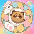 [ステッカー風]たぬきボーイとお供たち 4枚目