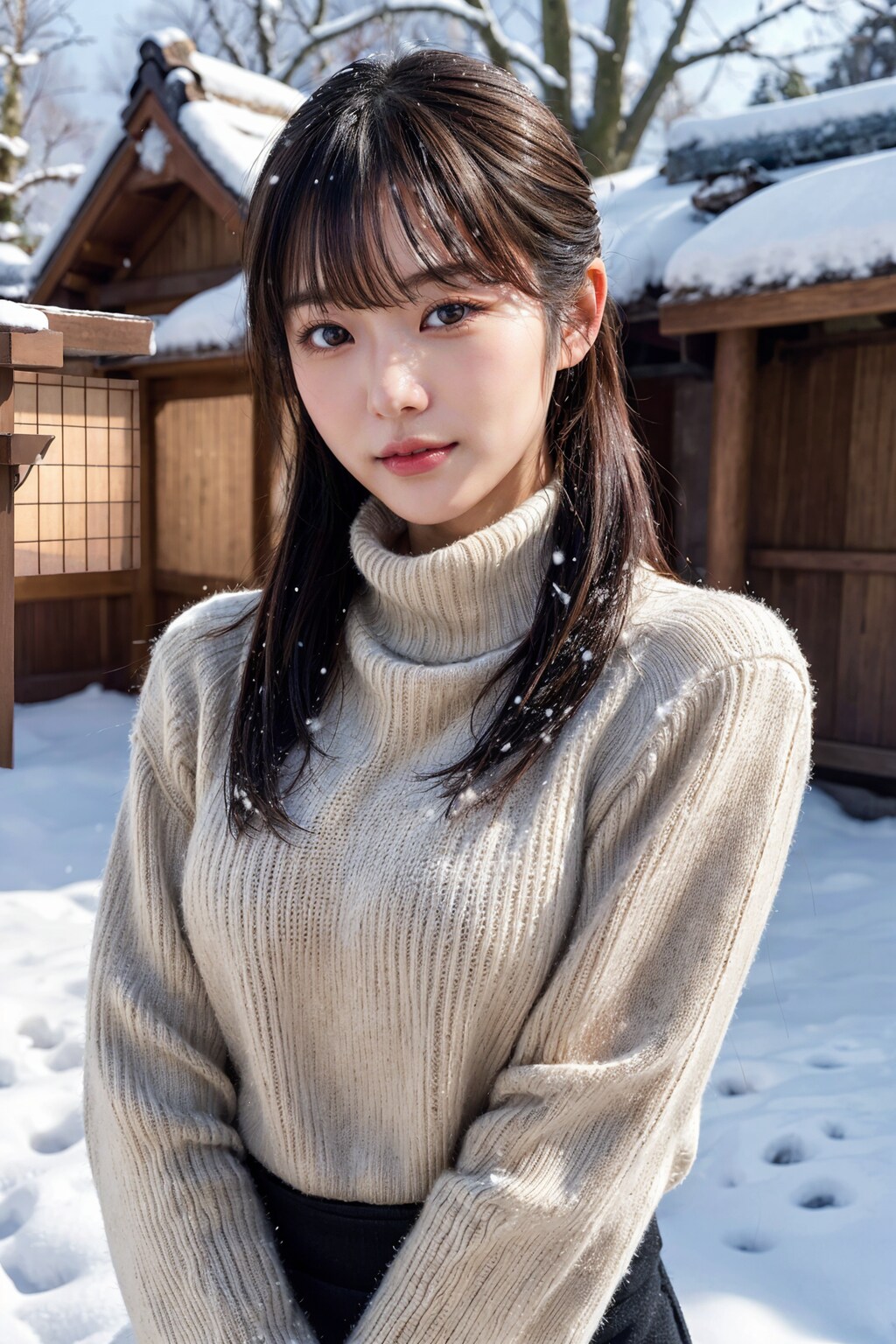 雪ポートレート 3/8