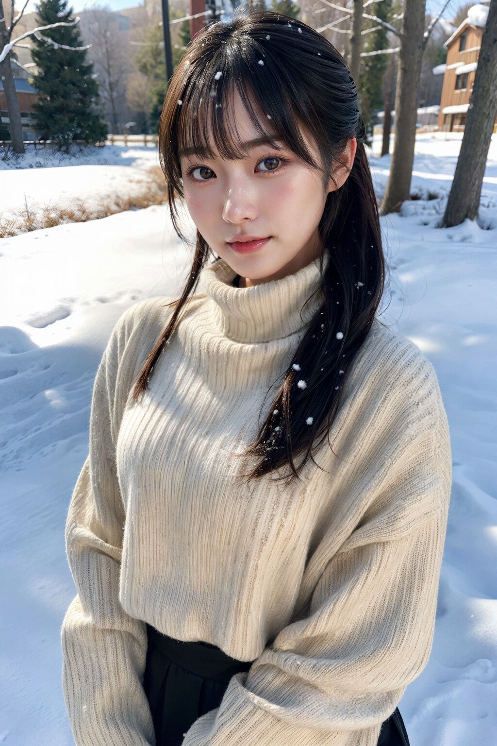 雪ポートレート 3/8