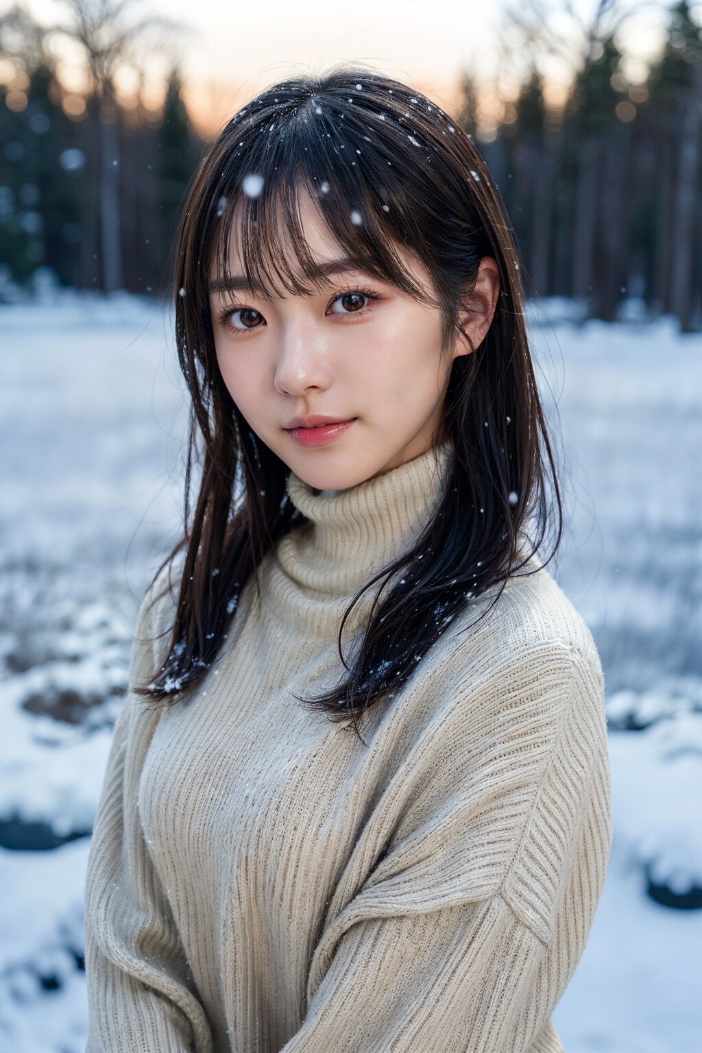 雪ポートレート 3/8
