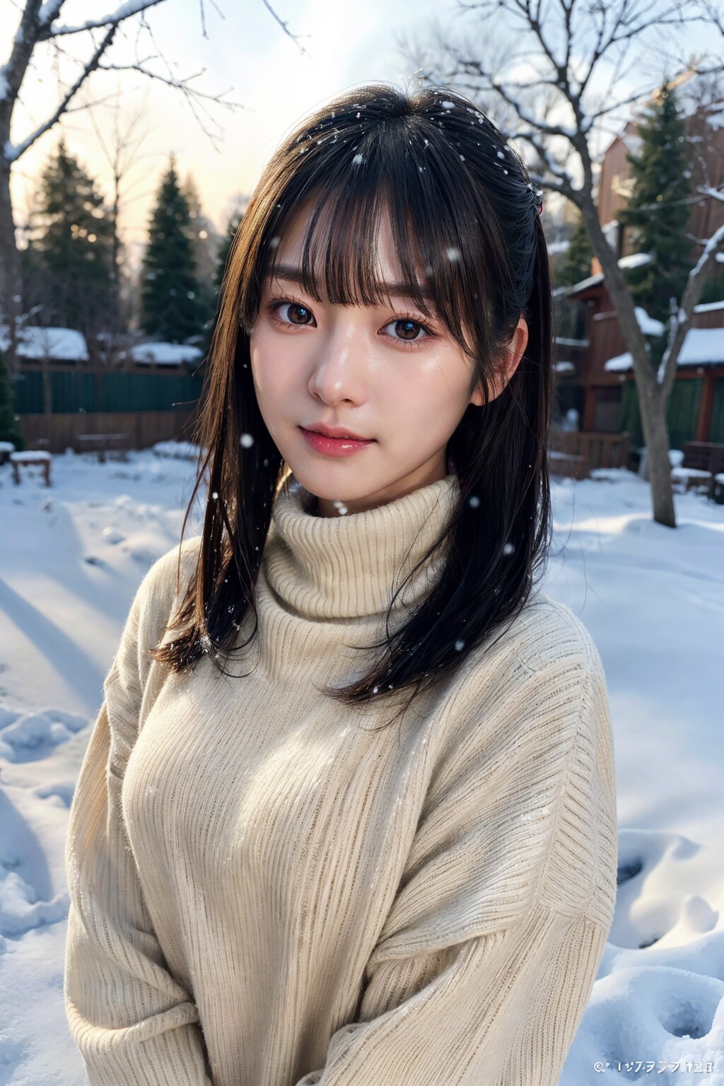 雪ポートレート 3/8