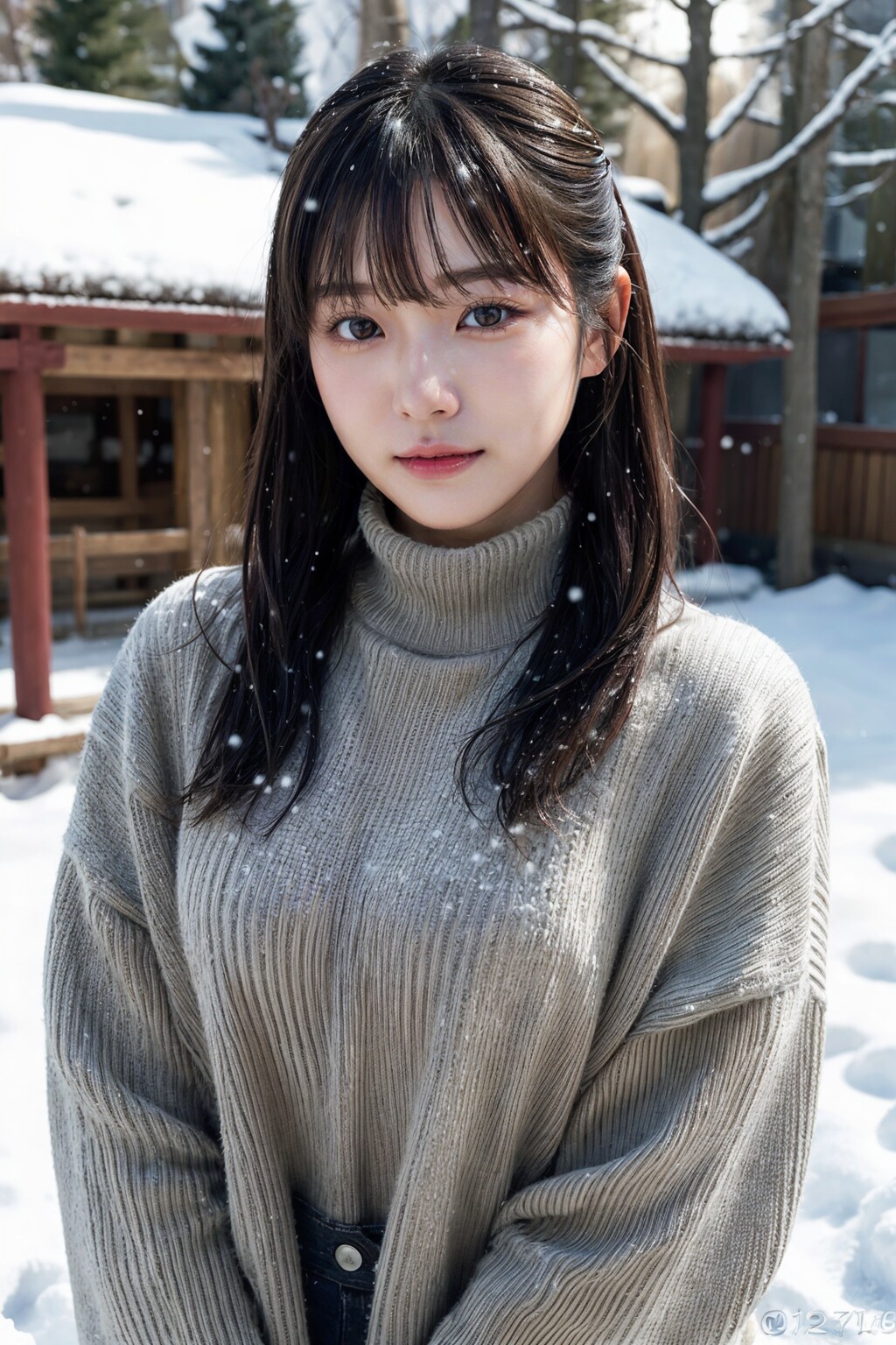 雪ポートレート 3/8