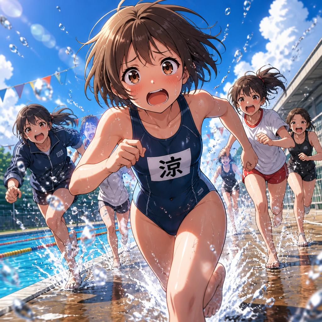 涼を求める人々