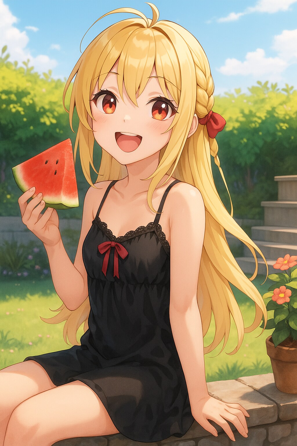夏はスイカだべ