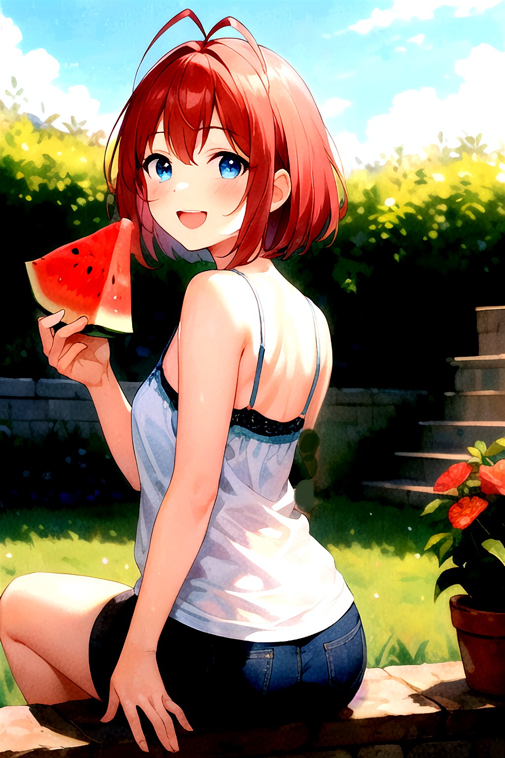 夏はスイカだべ
