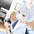 徒然シズク『ゲームするwith視点くん』【うちの子】 2枚目
