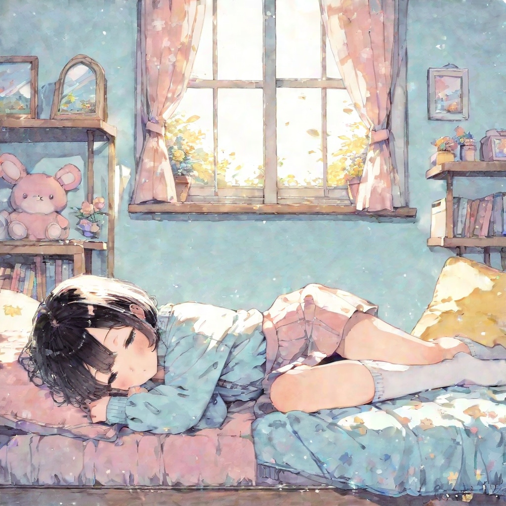 自室にて5 | の人気AIイラスト・グラビア