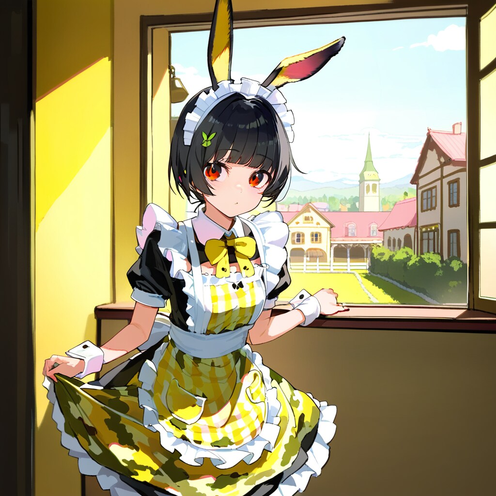 カモフラバニーメイド | の人気AIイラスト・グラビア