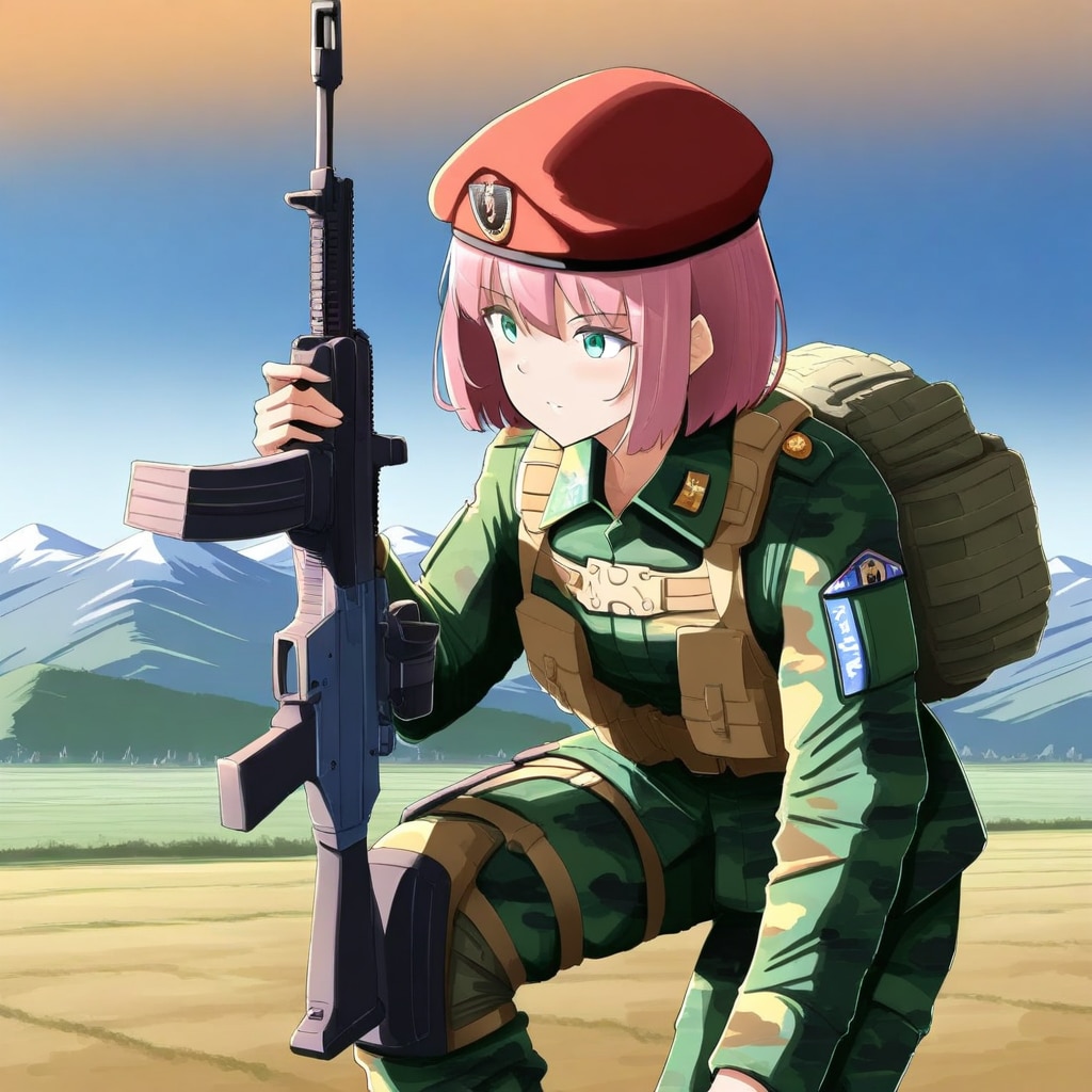 赤ベレー帽の御姉さん