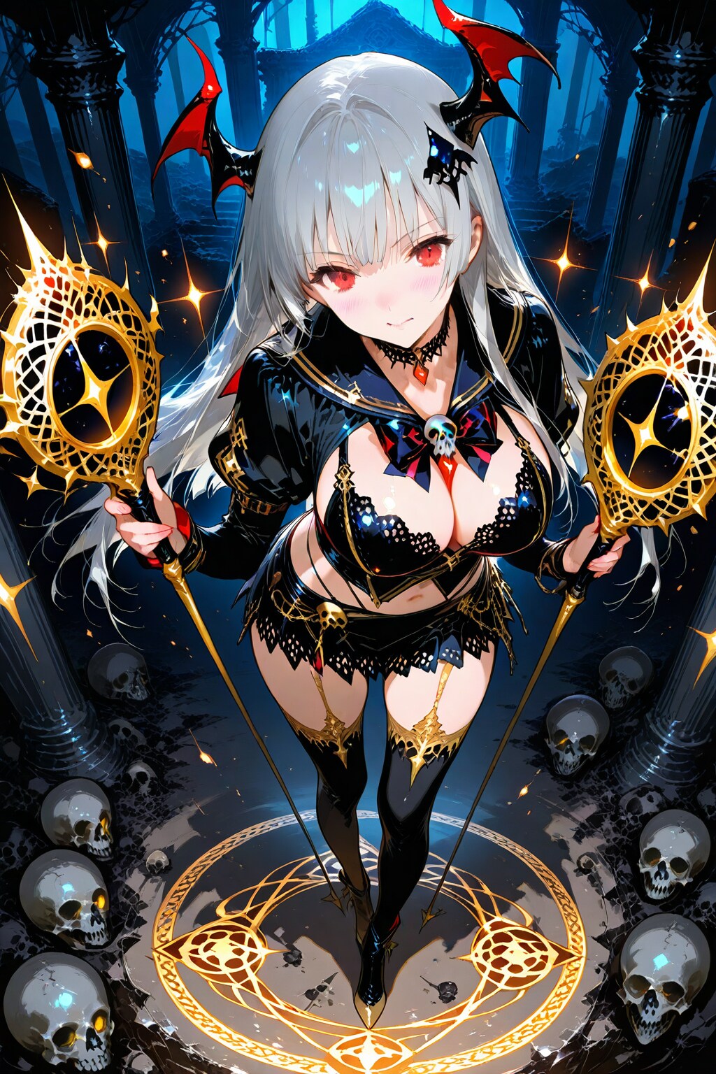セクシー銀髪美少女:セーラーソーサリー