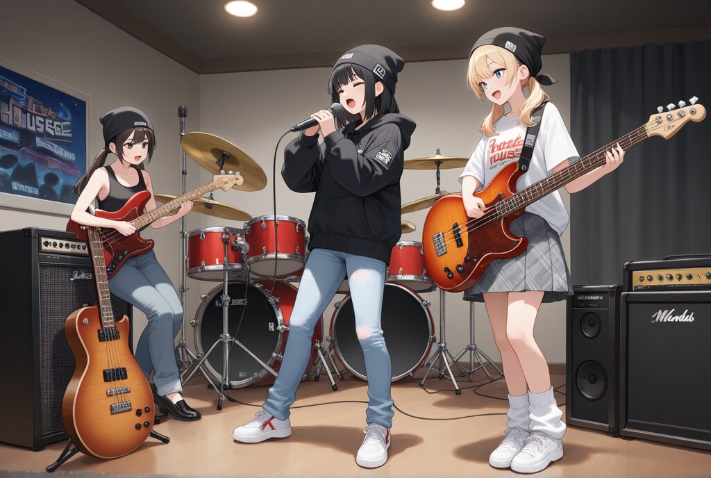 過去に生成した「ガールズバンド」