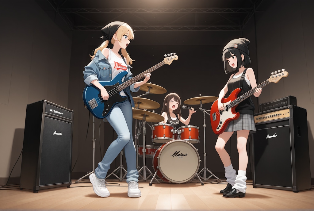 過去に生成した「ガールズバンド」