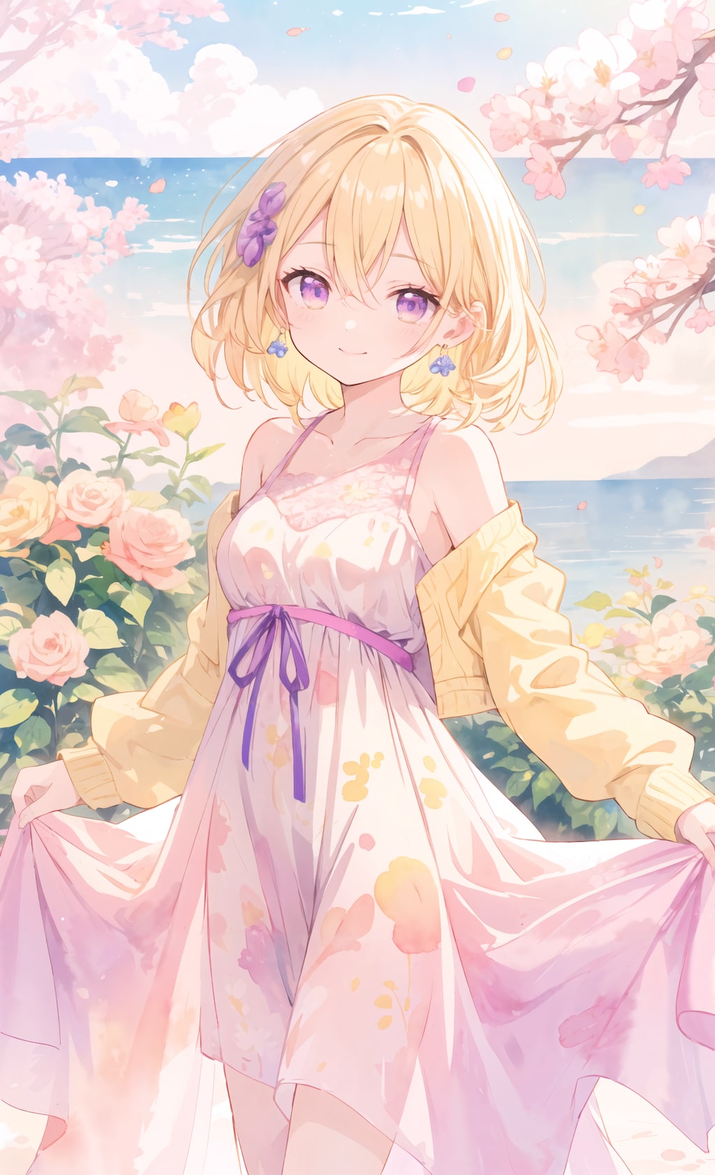 海と花とワンピース