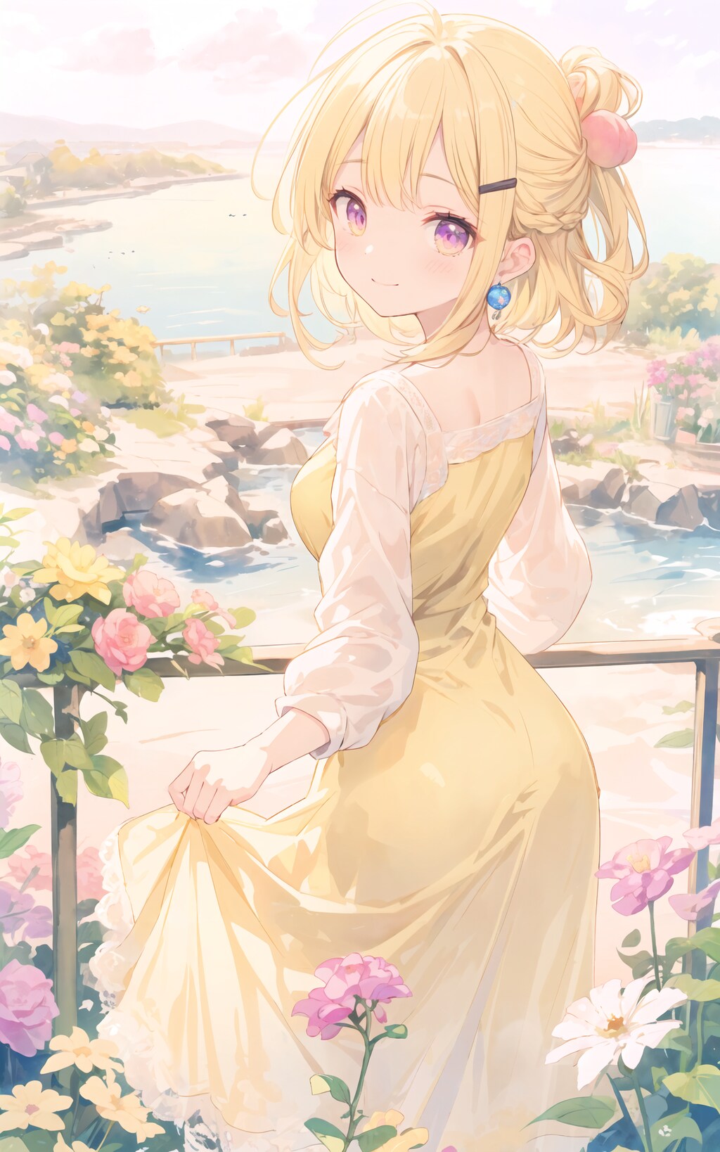 海と花とワンピース