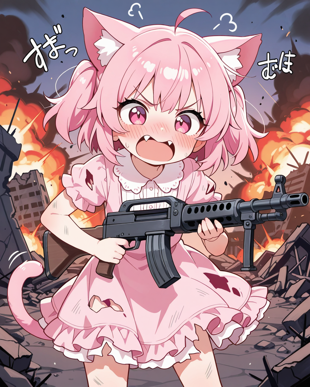 これも戦場で着る服じゃにゃいよねぇ！？？ | の人気AIイラスト・グラビア