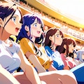 観戦中 4枚目