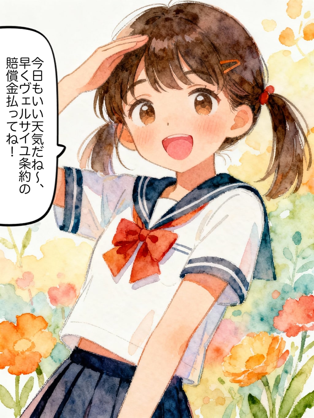 【セリフ入れました】おはよう！