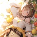 ごろごろ果物とライザ風女の子 2枚目