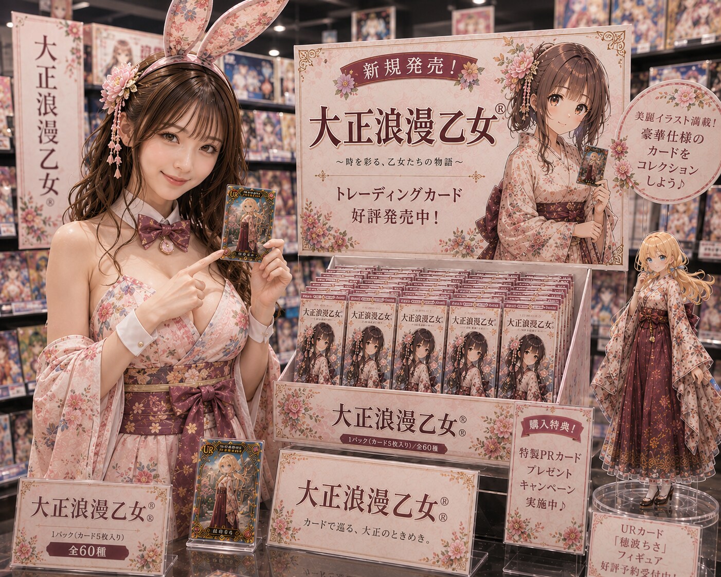 トレカ、大正浪漫乙女新発売。