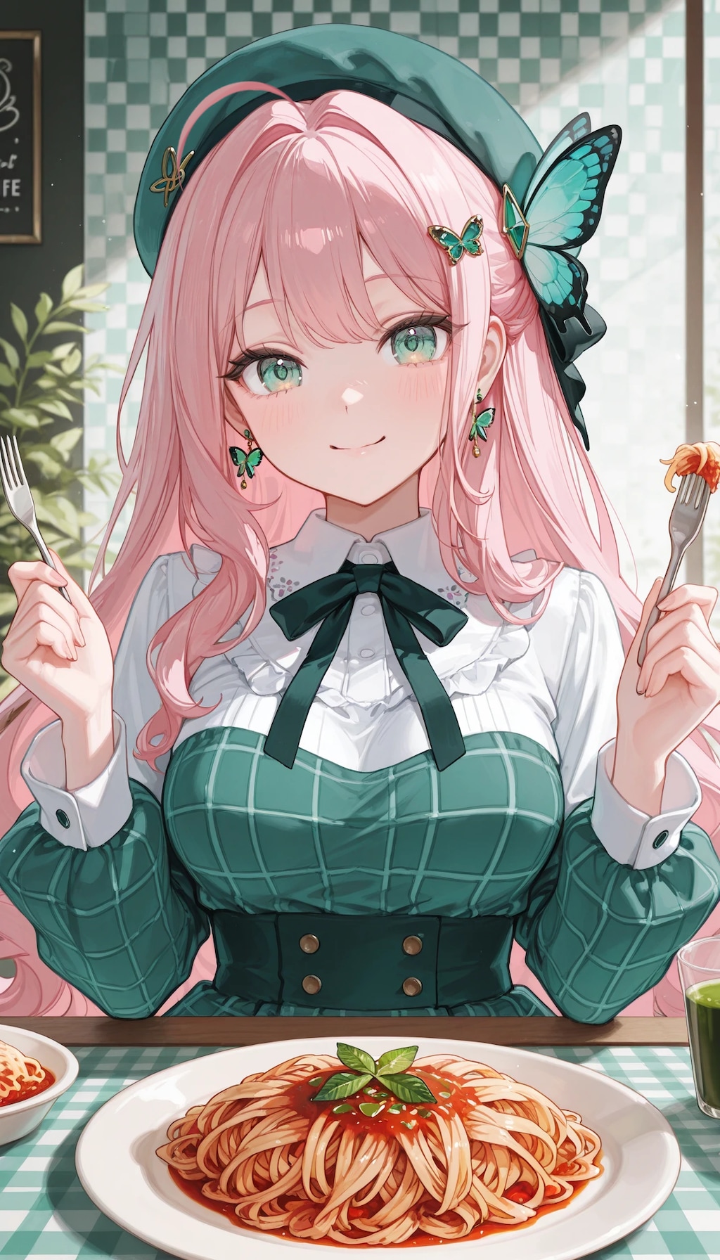 このパスタ美味しいね～！*