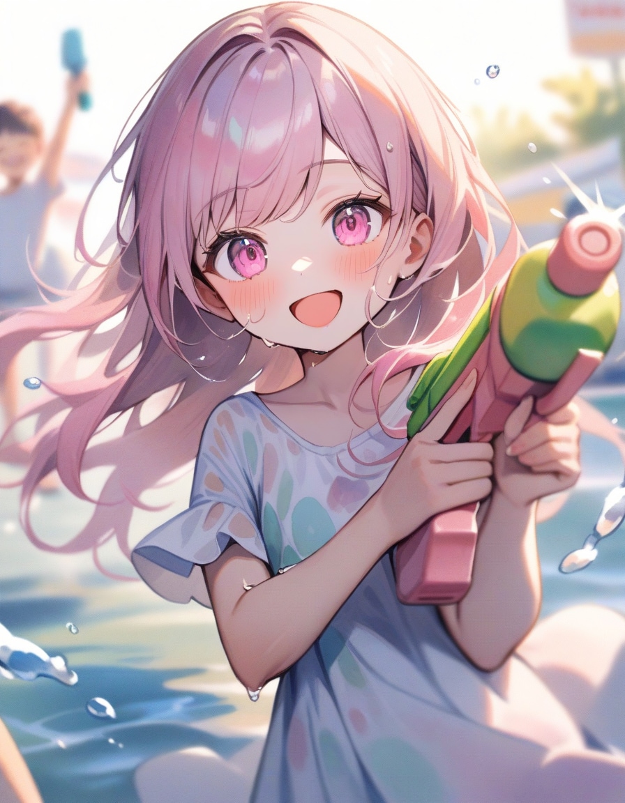 水鉄砲祭り | の人気AIイラスト・グラビア