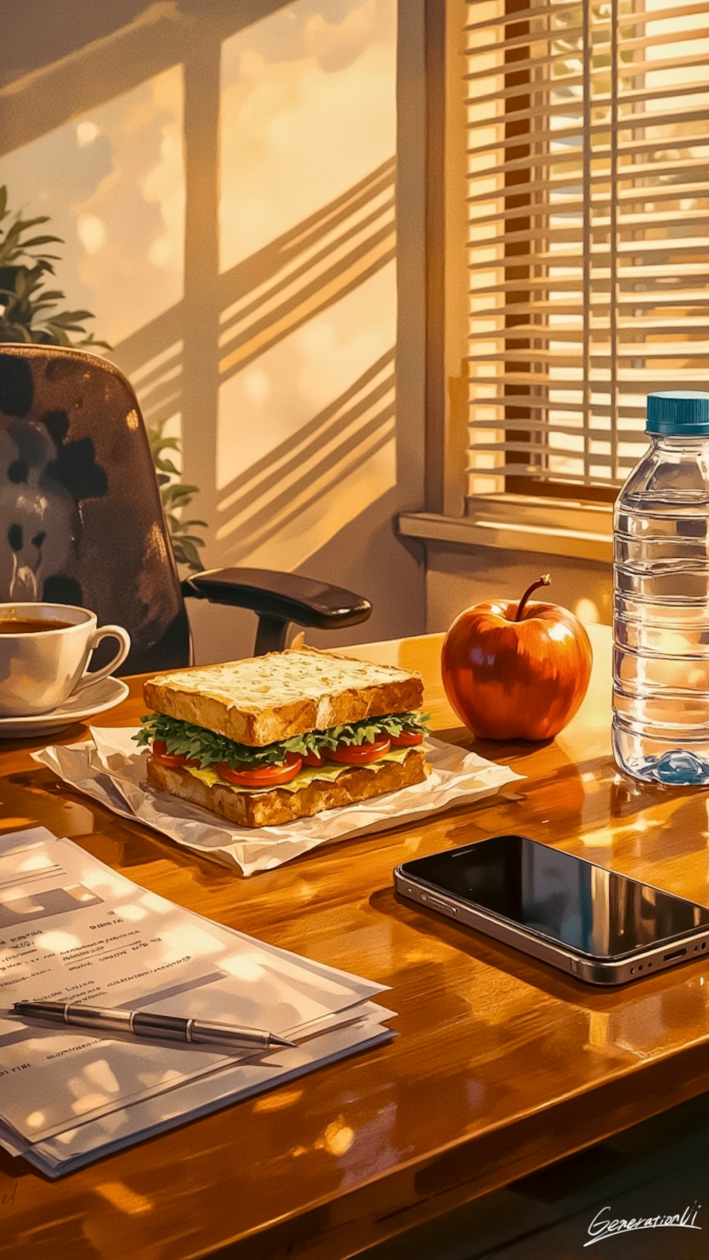 会議より先に、まず一口／スマホ壁紙アーカイブ