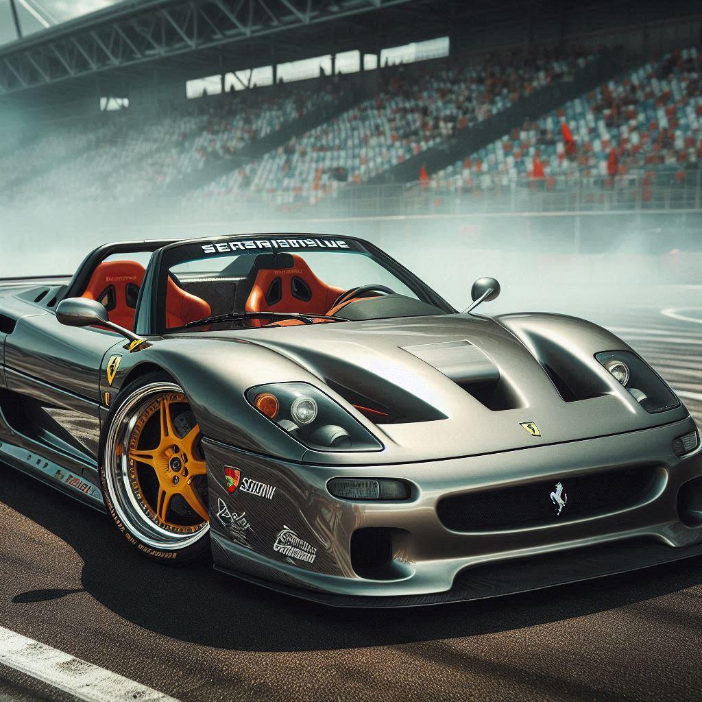 フェラーリF50オープンカーのドリ車 | の人気AIイラスト・グラビア