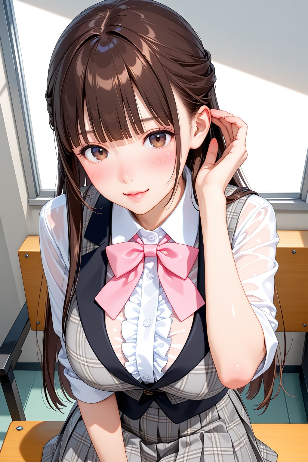 髪を耳にかける仕草って | の人気AIイラスト・グラビア