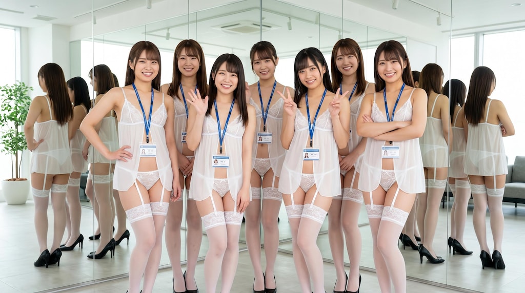 OLは黒ストッキング基本だけど白も悪くない