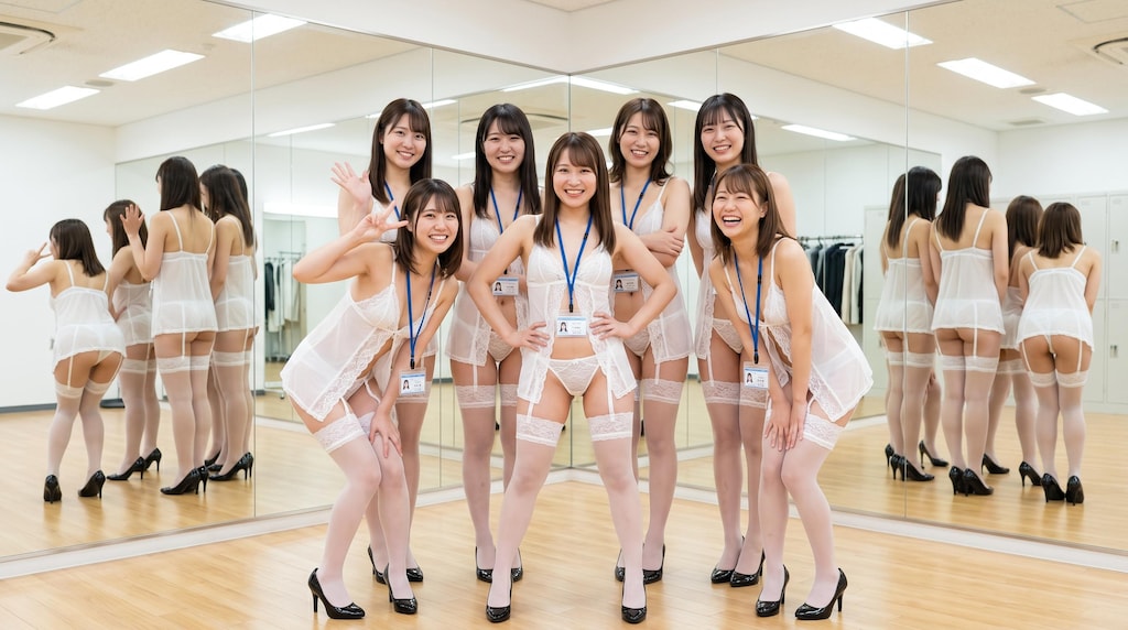 OLは黒ストッキング基本だけど白も悪くない