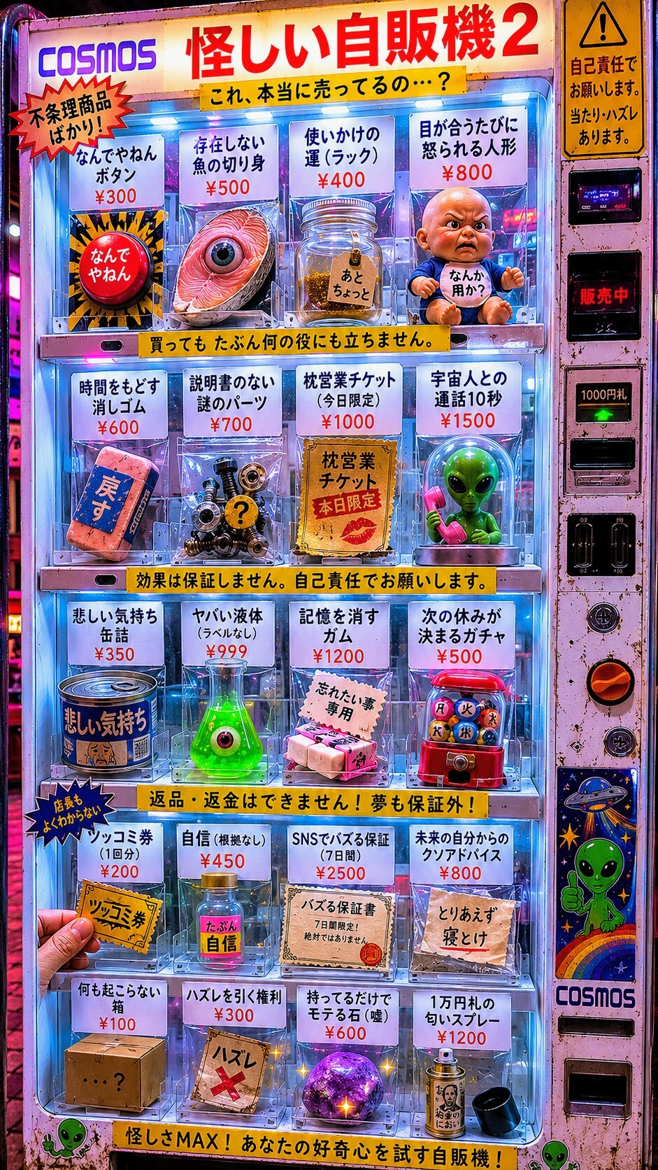 怪しい自販機02 | の人気AIイラスト・グラビア