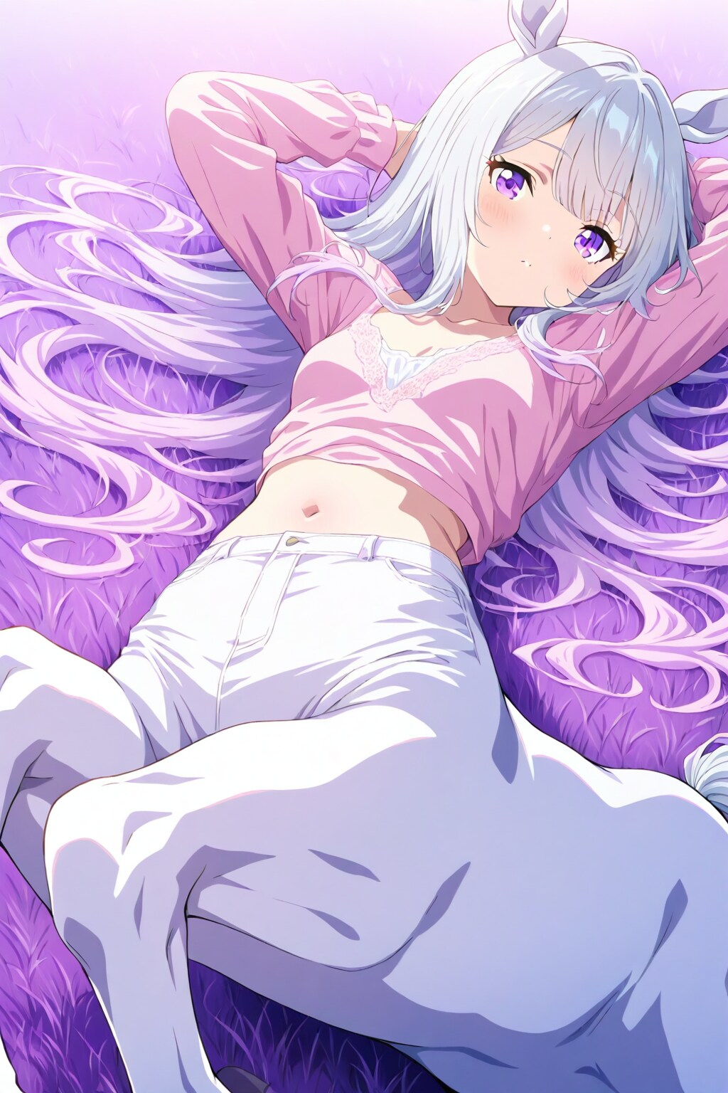 寝そべる | の人気AIイラスト・グラビア