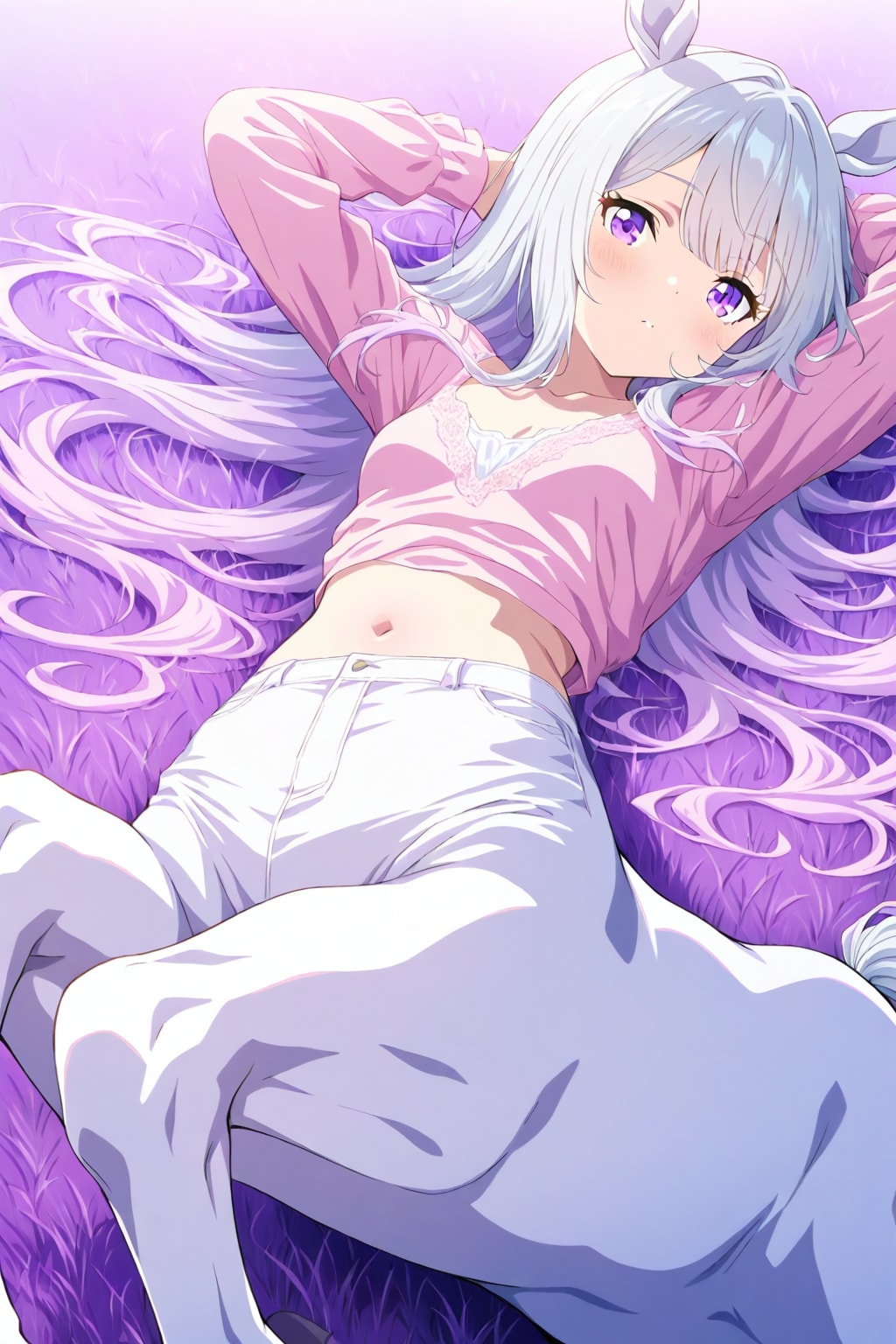 寢そべる