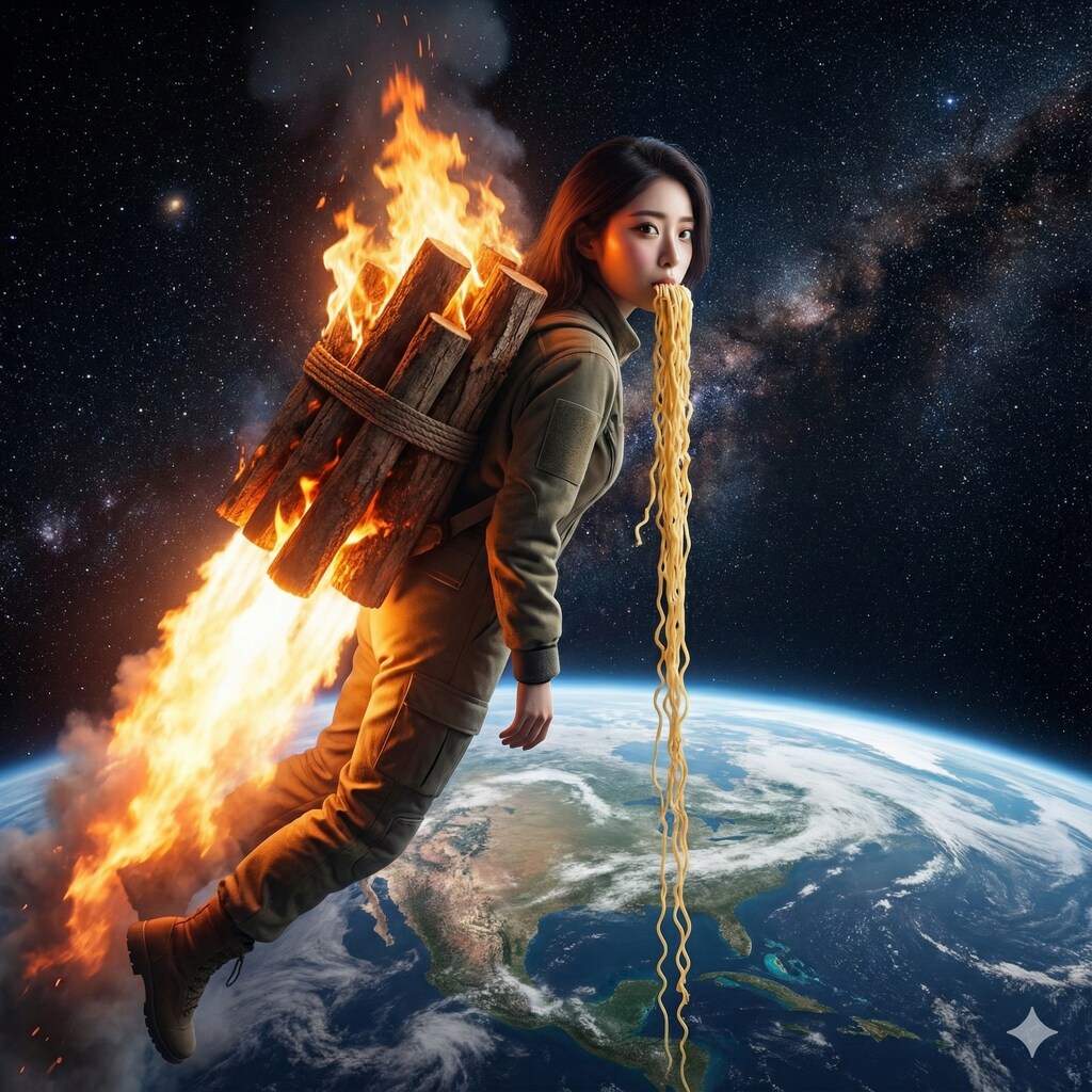 麺食ってたらユールエンジンで射出された見返り美人