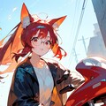 赤い髪のキツネっ娘ライダー♪（12枚） 4枚目