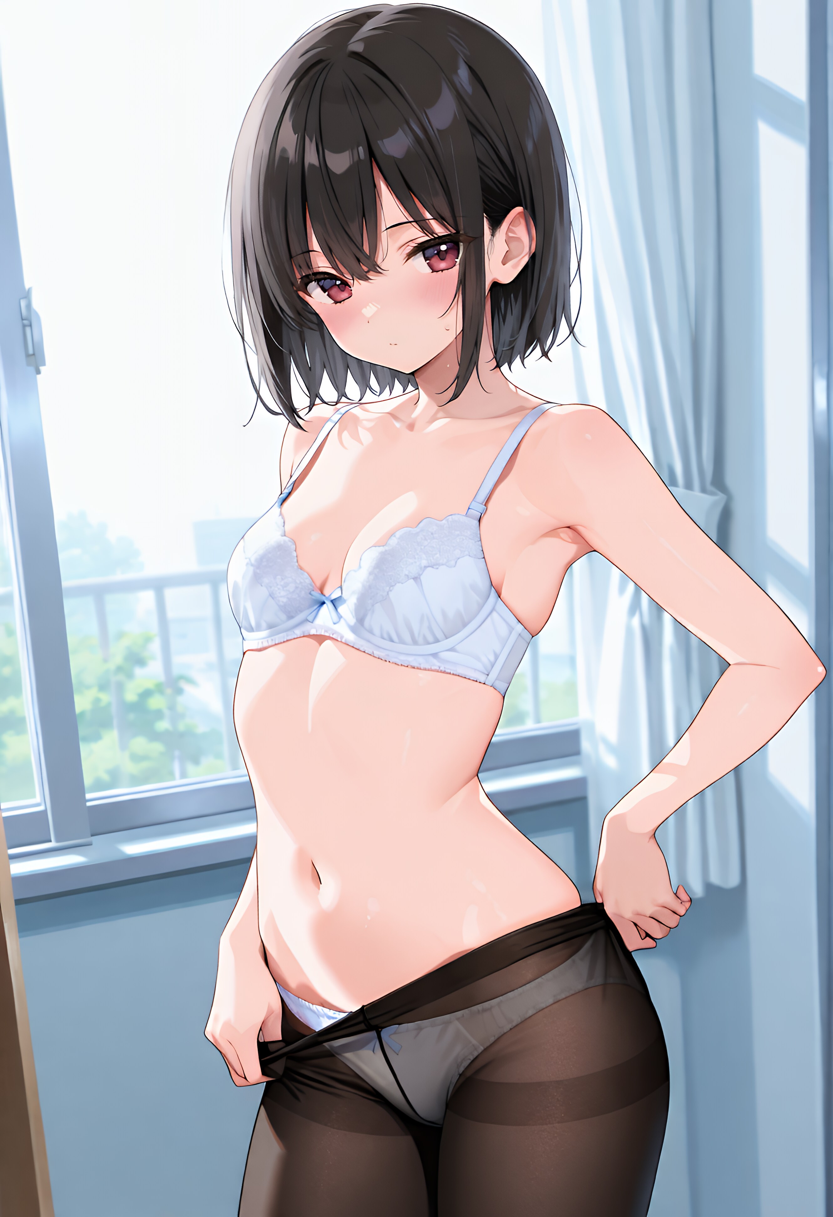 パンストを脱ぐとき