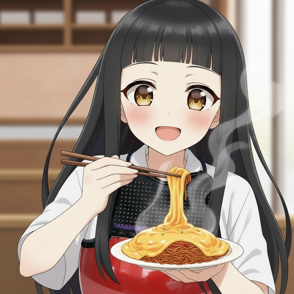 練習前にオムそばチャージ💕