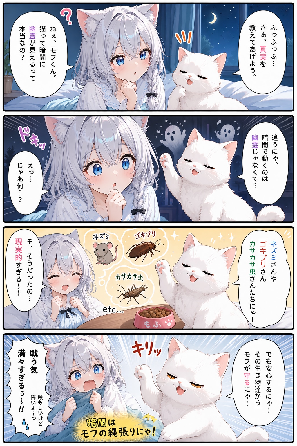 ネコは暗闇に幽霊を見る 2