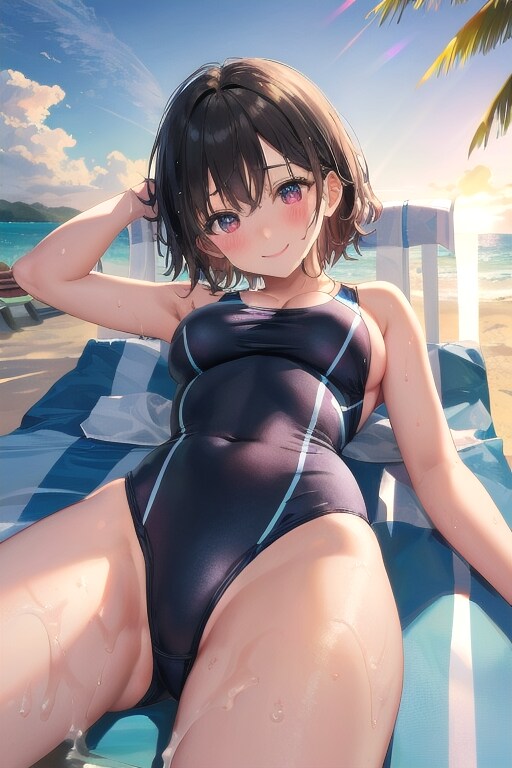 スクール水着の女の子