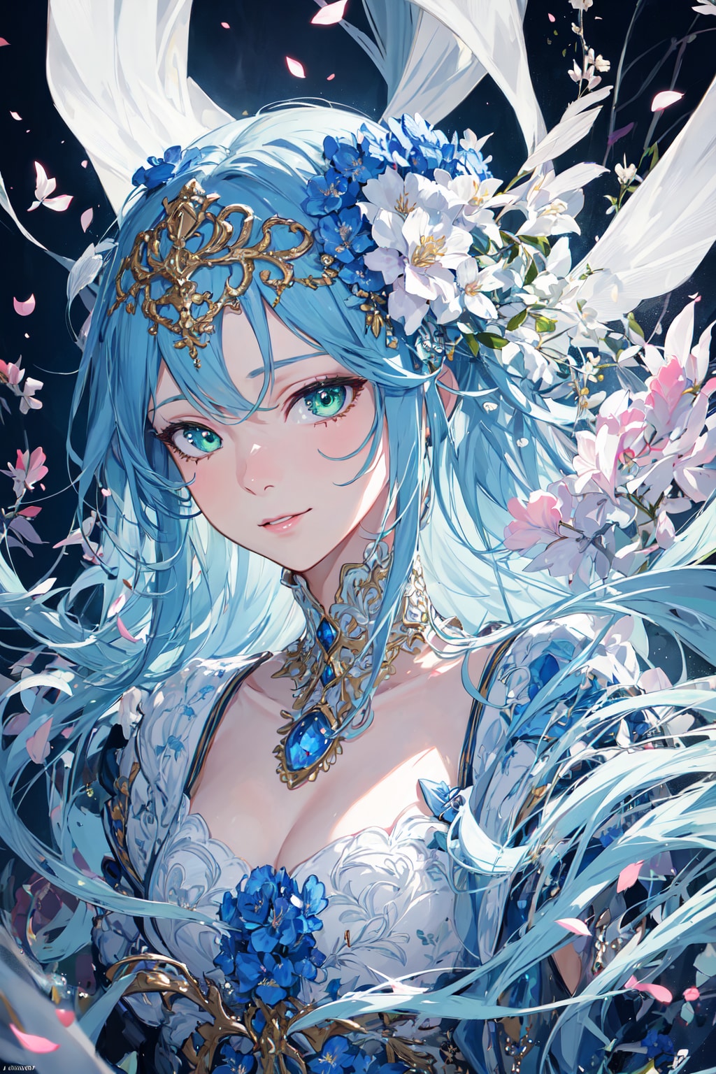Blue shadow