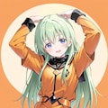緑髪ロング娘（618） 3枚目