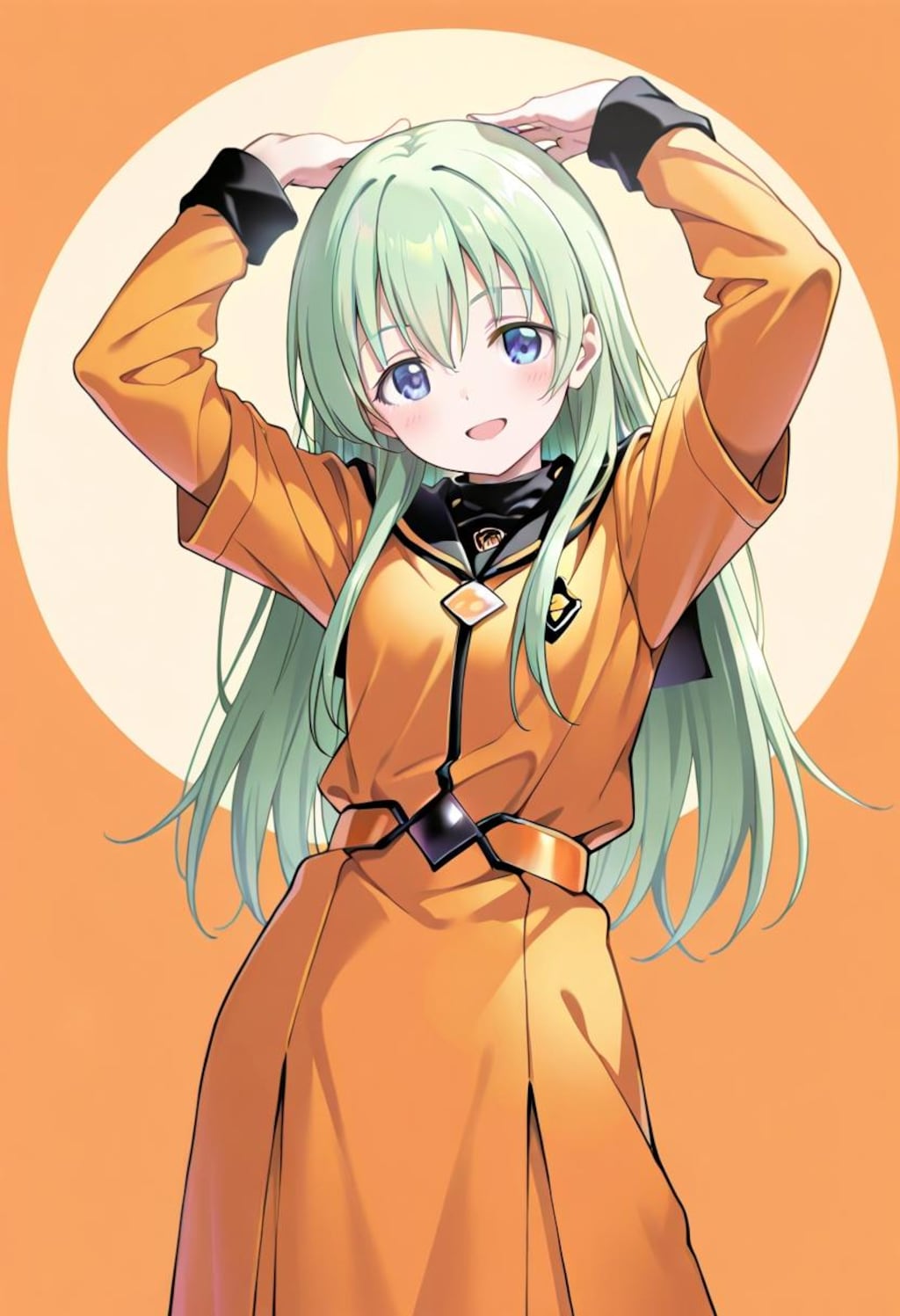 緑髪ロング娘（618）