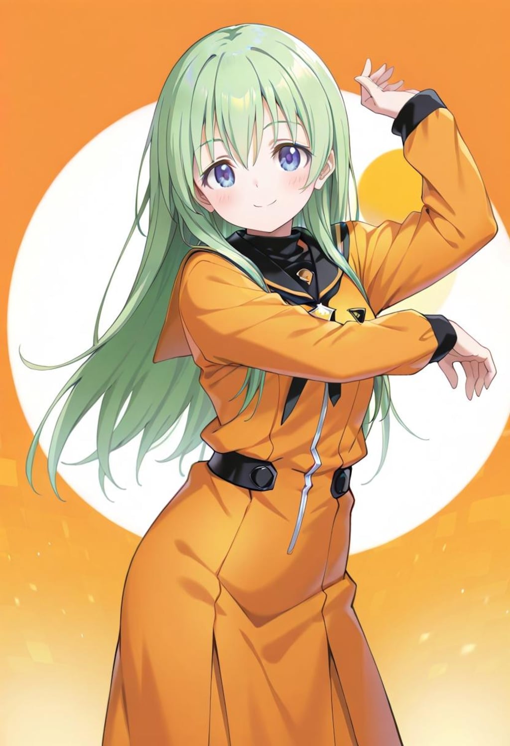 緑髪ロング娘（618）