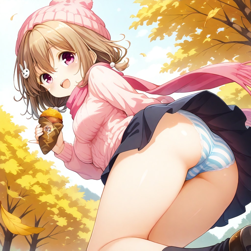 秋の日焼き芋!?陽歌&睦