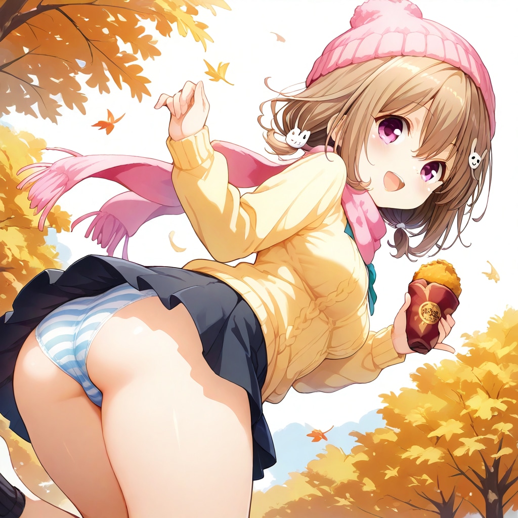 秋の日焼き芋!?陽歌&睦